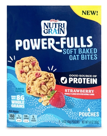 box of Nutrigrain Power-fulls strawberry flavor